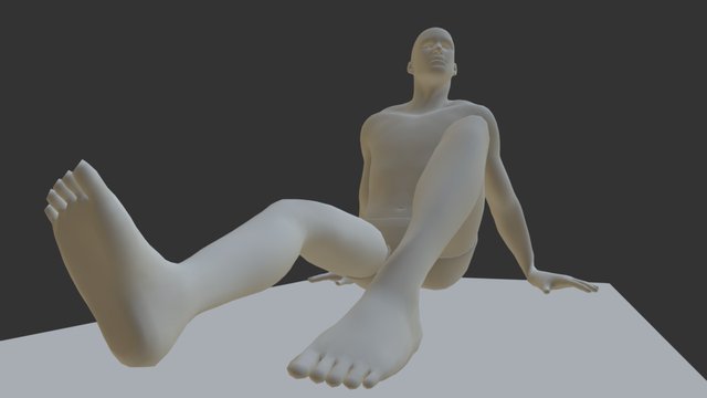 Sitting Relaxed 3D Model