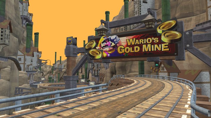Wii Wario's Gold Mine 3D Model