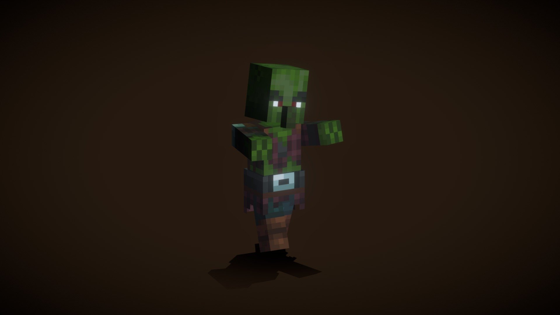 Zombie Pillager Download Free 3D model by ryanaalpay [e0a053f