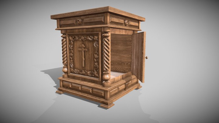 An altar for an Orthodox church 3D Model