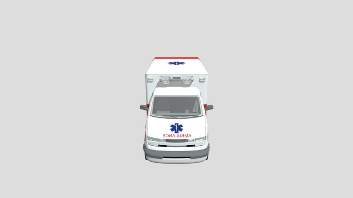 Ambulance Emergency Vehicle 3D Model