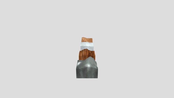 Hand painted Cubes 3D Model