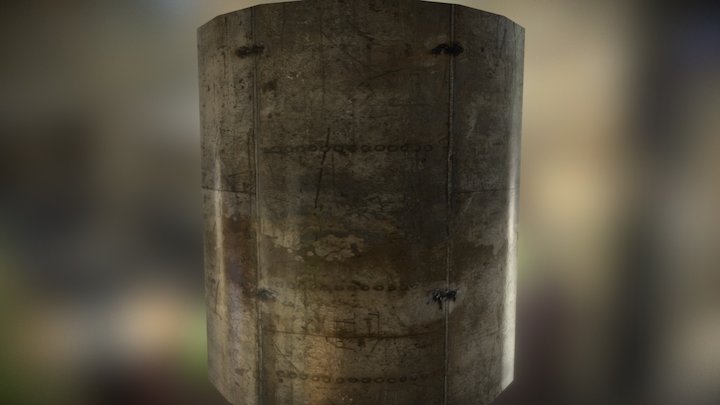 Metal Plates Rusted Game Texture 3D Model