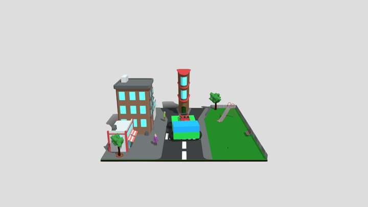 Smale city 3D Model