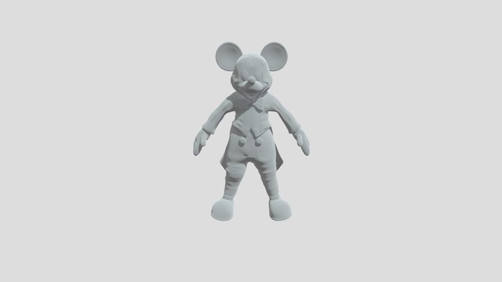 Photo-Negative Mickey 3D Model