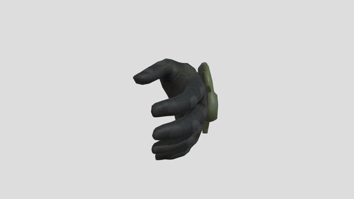 Master Chief Hand Model with Joints 3D Model