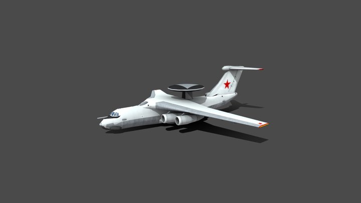 Beriev A50 – Gratis 3D-model STL