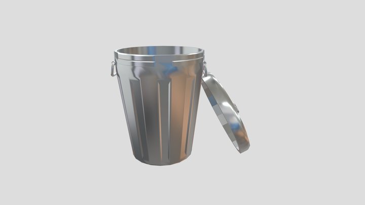 garbage can 2 3D Model