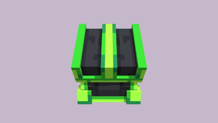 Green chest 3D Model