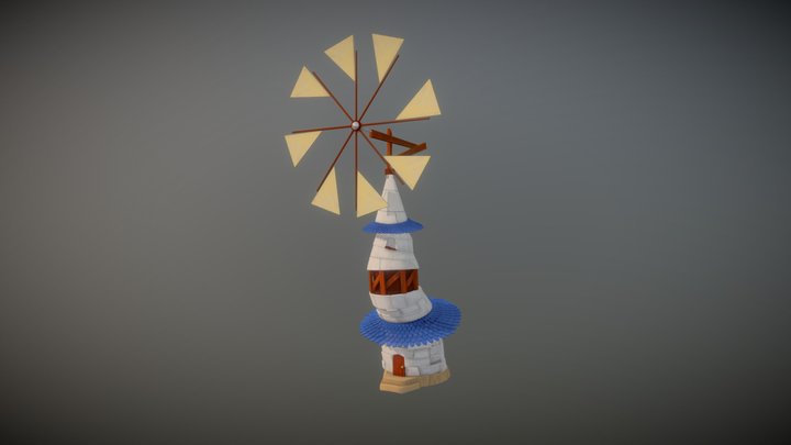 Windmill by Aaron Esteban 3D Model
