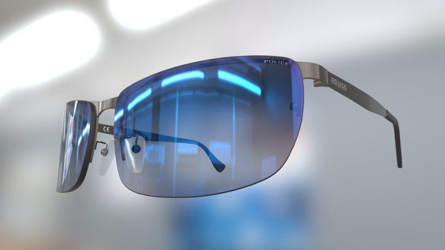 Sunglasses Police S8986K 3D Model