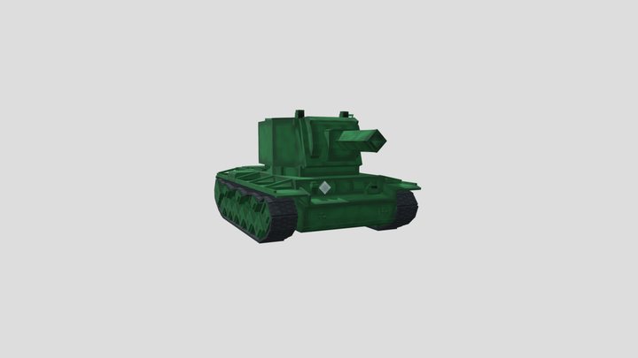 KV-2 Tank – Minecraft (Preview) 3D Model