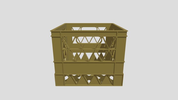 Milk Crate 3D Model