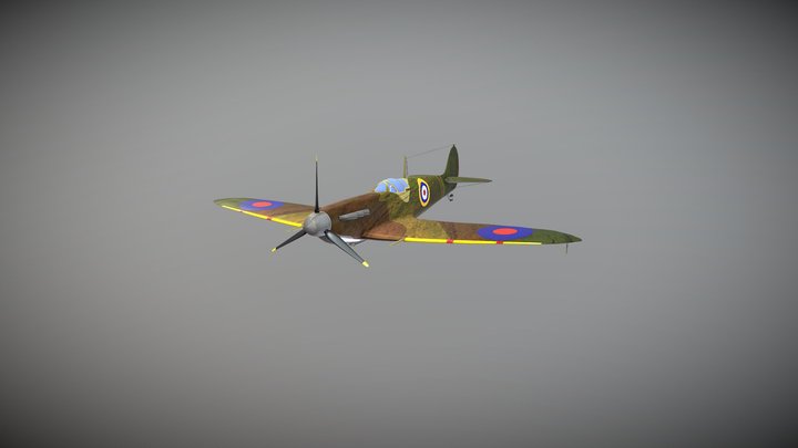 Supermarine Spitfire MK II 3D Model