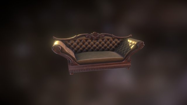 Victorian Sofa 3D Model