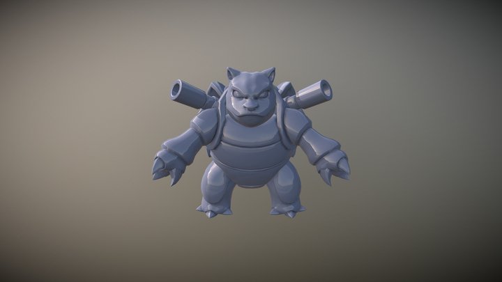 Blastoise WIP 3D Model