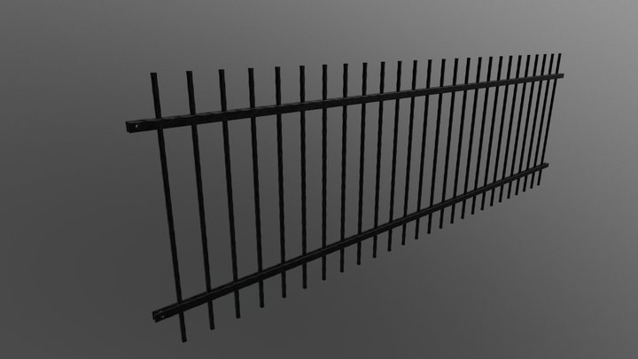 Kovany plotovy diel 3D Model