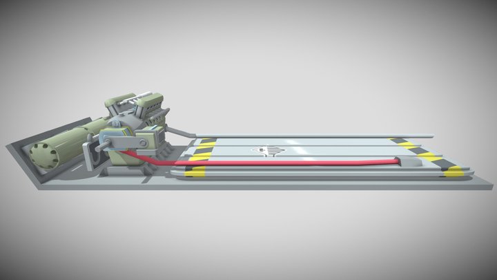 Hybrid Tank Engine 3D Model
