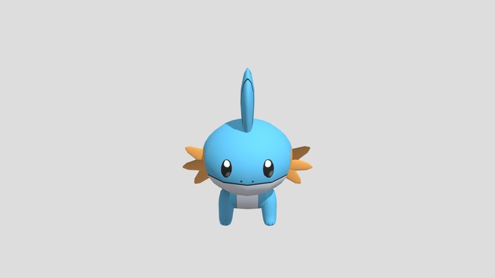水躍魚 - 攻擊 ミズゴロウ Mudkip 3D Model