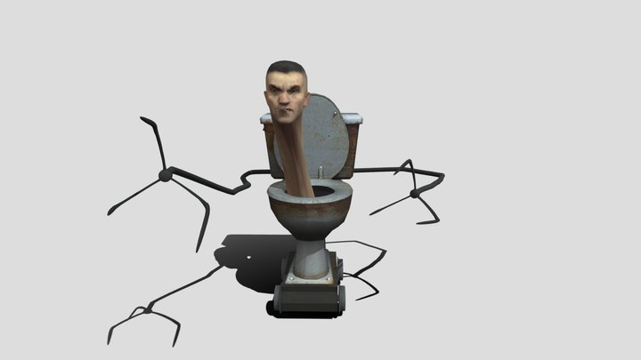 Skibidi toilet claw 3D Model