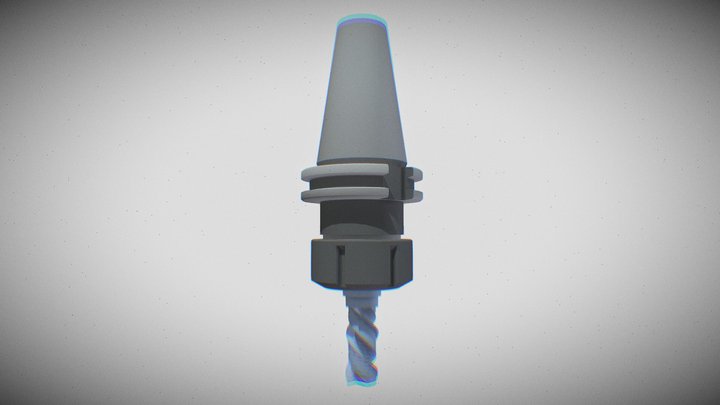 Патрон под цангу - Collet cartridge 3D Model