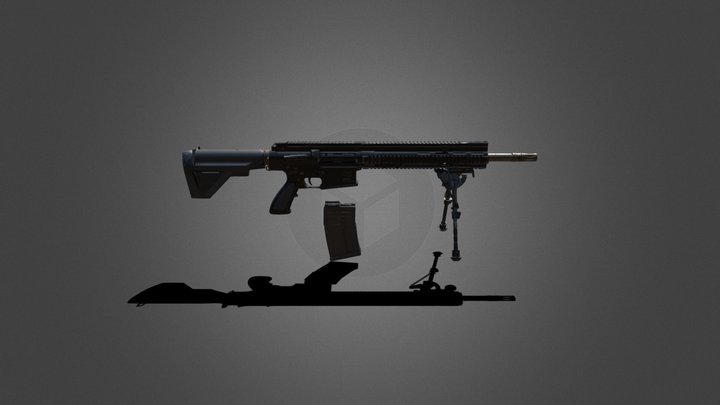 HK417 Low V001 3D Model