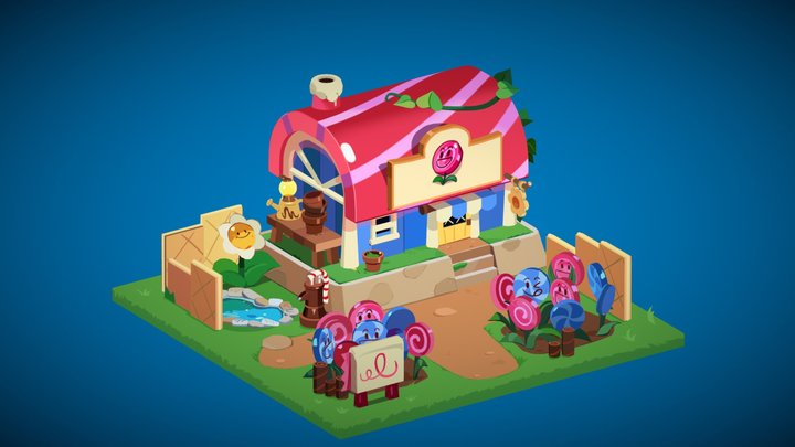 Cookie Run Kingdom fanart - Flower Shop 3D Model