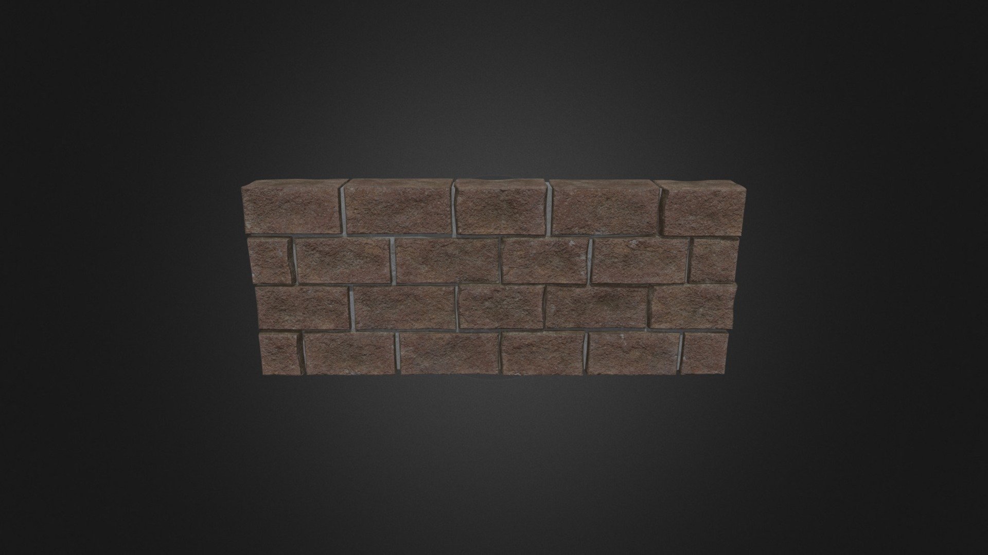 brick wall 3D model by 19151293 [e0b4f70] Sketchfab