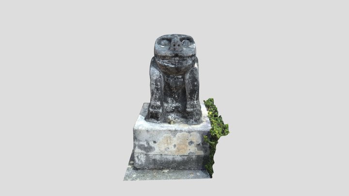 石獅子　与那原町中島区 3D Model