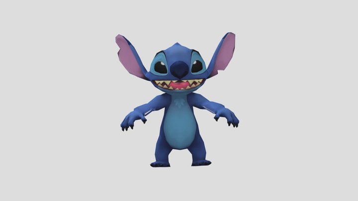 Stitch The Alien 3D Model