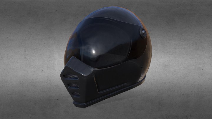 Motorcycle Helmet [Tutorial Included] 3D Model