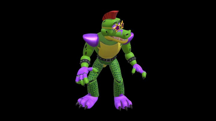FNAF : Security Breach : Montgomerey Gator 3D Model