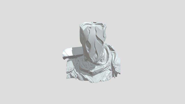 Armored character with glowing eyes 3D Model