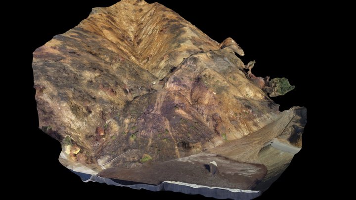 Burned landscape post-rainfall (3D Mesh) 3D Model