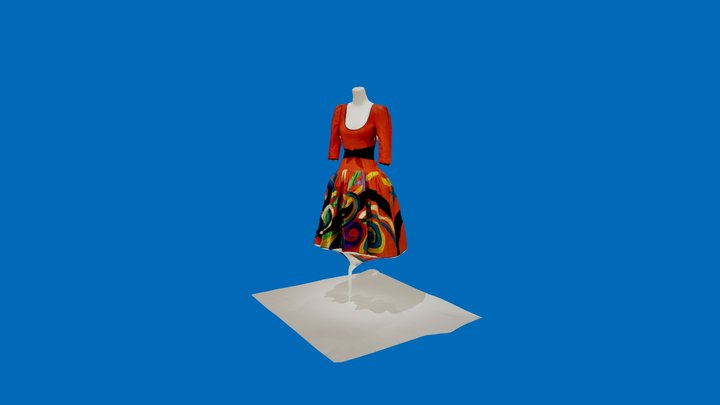 Hommage à Pablo Picasso dress 3D Model