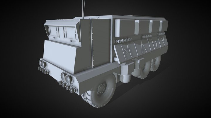 M.A.D.V Apocalyptic Survival Vehicle 3D Model