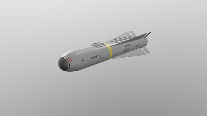 Game Ready Low Poly AGM-65 3D Model