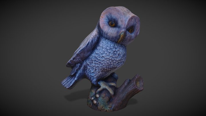 Ceramic Owl 3D Model