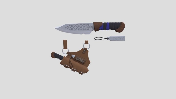 [HW_XYZ School] Detalization Sendarian Dagger 3D Model