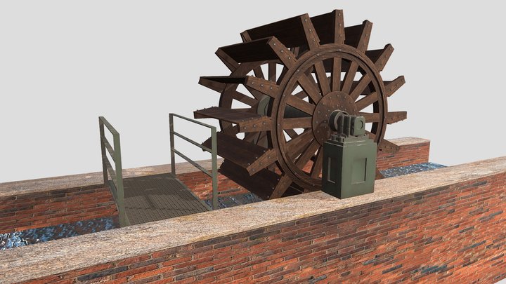 Waterwheel 3D Model