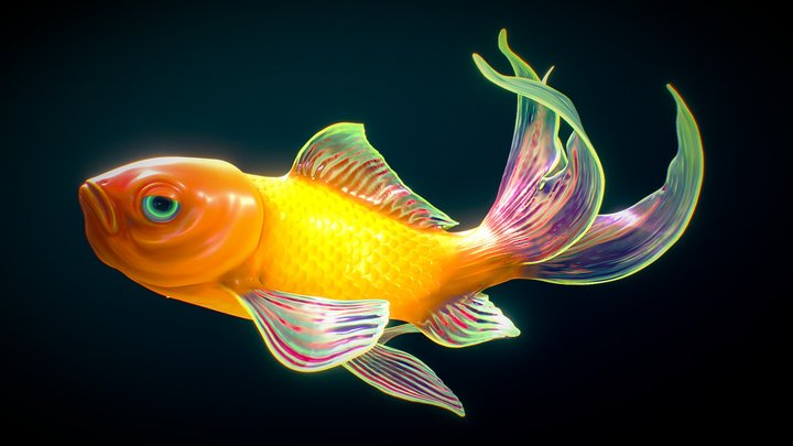 Shiny Fish 3D Model