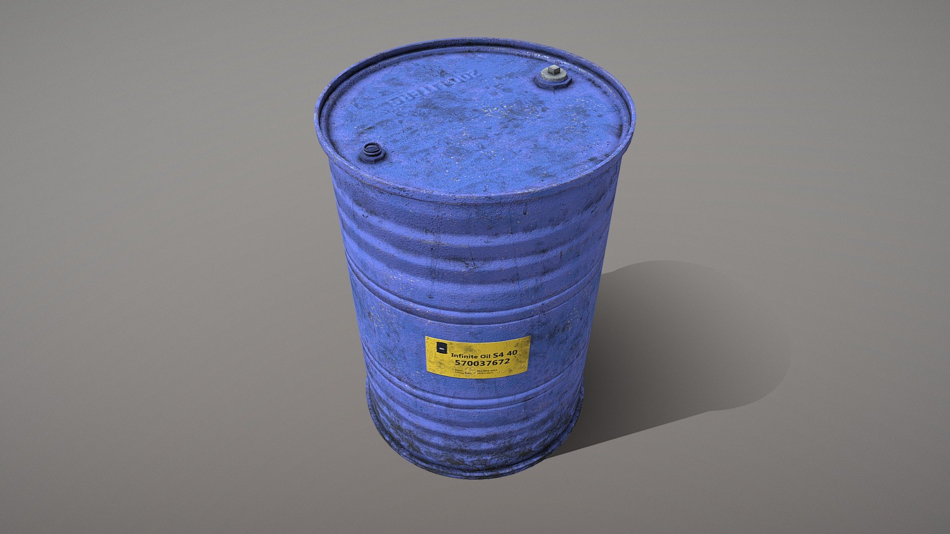 Low Poly Barrel 14