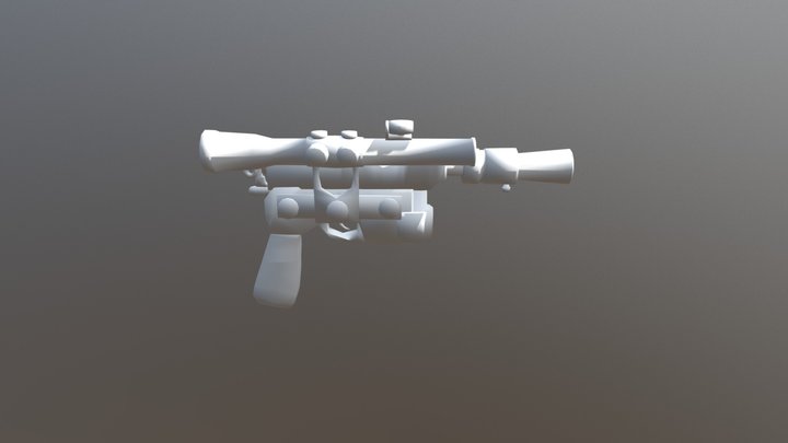 Han Solo Gun (Topology Attempt) 3D Model
