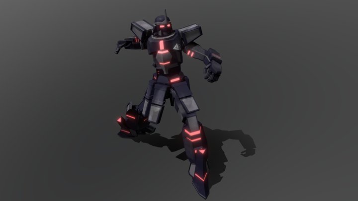 Custom Gundam 3D Model