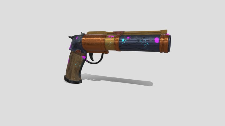 Arcane Jinx Zap Pistol 3D Model
