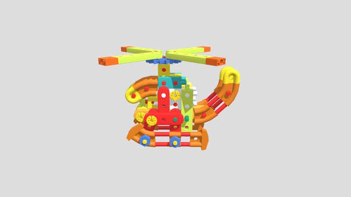 38.直升機 3D Model