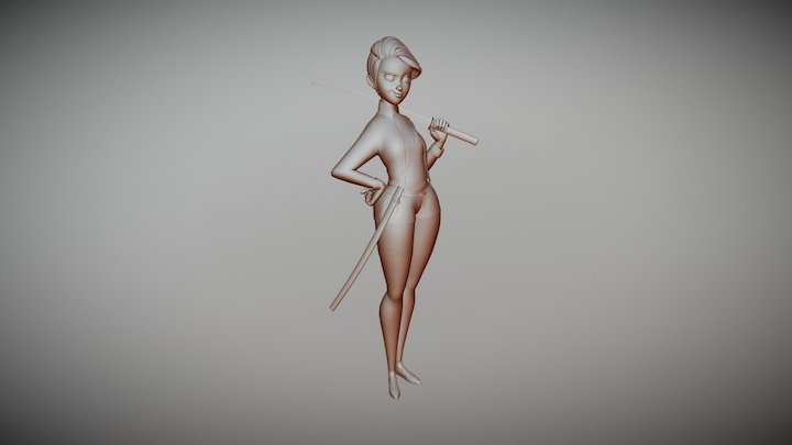 Warrior - No Aliens Allowed 3D Model