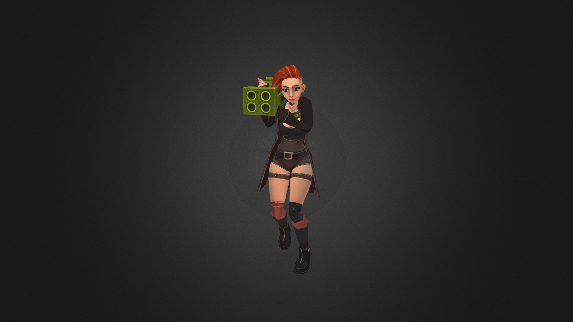 Girl Move Back Gun1