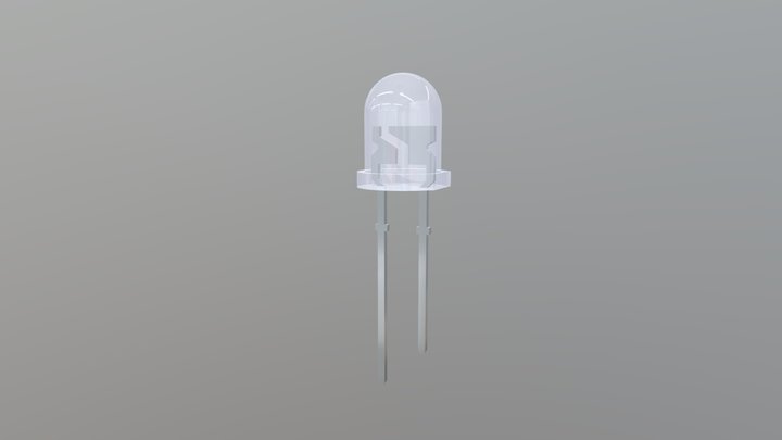 LED 5mm - clear 3D Model