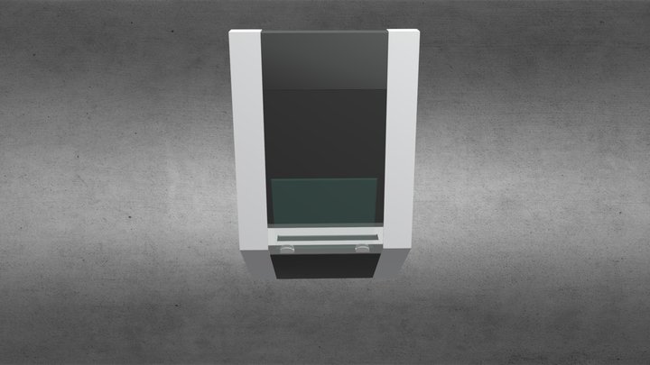 Fireplace without chimney BIO-05 Atyp 3D Model